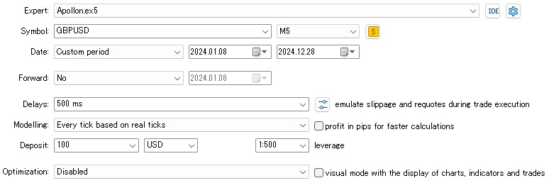 MT5,Optimize,Setting