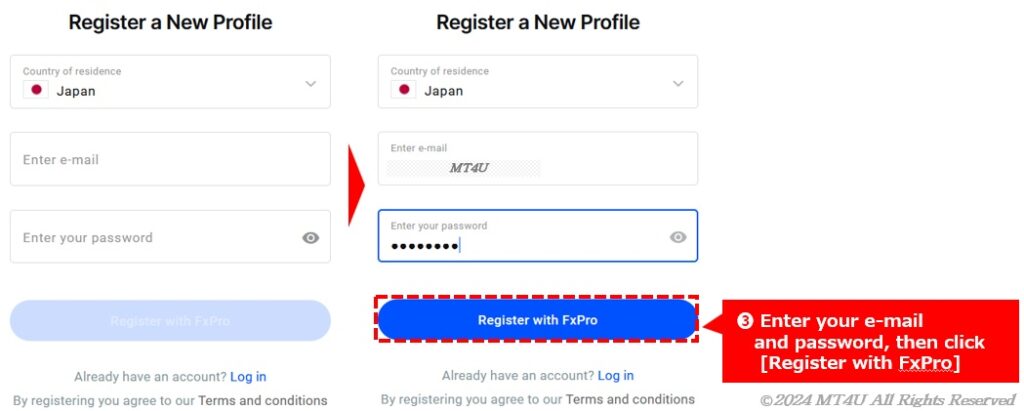 Open FxPro Account end